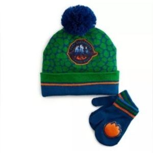 Jurassic Park Toddler Boy Beanie Hat & Mitten Set